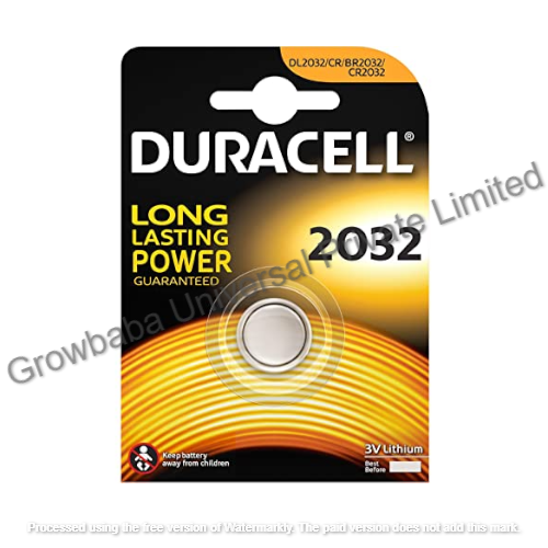 Duracell Cr2032 3volt Lithium Coin Cell Battery - 3g Weight | Reliable 3volt Power Source For Electronics, Long-lasting Performance