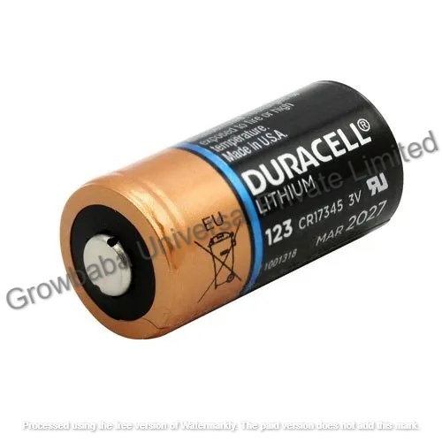 Duracell Cr123a Lithium Battery - 3volt, 11g Weight | High Performance Power Source