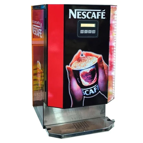 मल्टीकलर Nescafe 3 ऑप्शन कॉफ़ी मेकर वेंडिंग मशीन