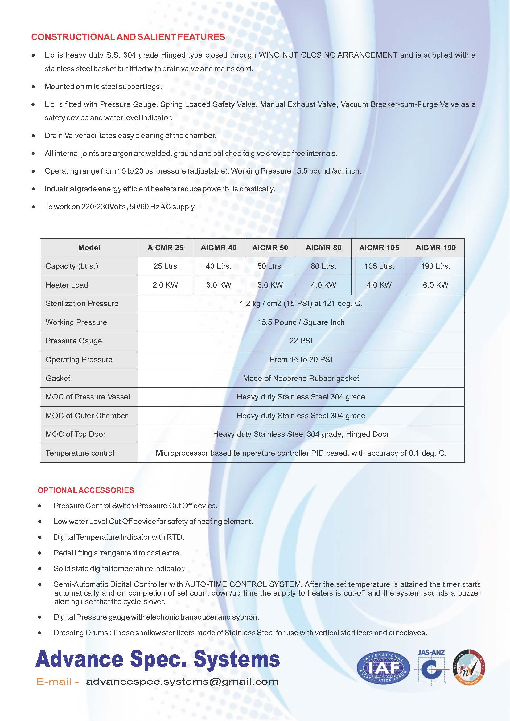 Vertical Autoclave - Fully Automatic, Microprocessor Based | Stainless Steel Build, Precision Sterilization Technology