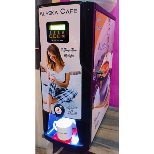 Multicolor Alaska Cafe Tea And Coffee Vending Machine