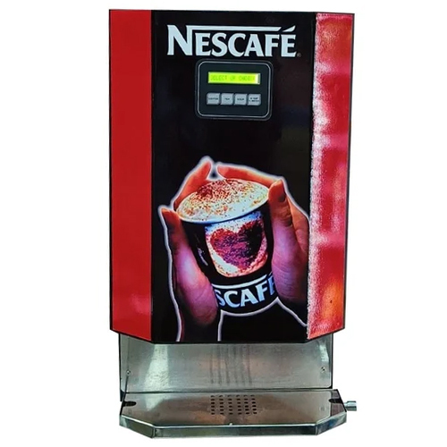 Multicolor Nescafe 3 Option Coffee Maker Vending Machine