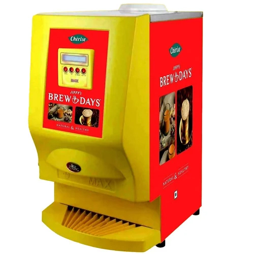 Multicolor Cherise Semi-automatic Coffee Vending Machine