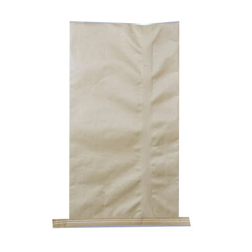 Packing Paper Laminated HDPE Sack Bag - Corrugated Board Material, Custom Size Options | Modern Design, Embossed Surface, Customizable Colors & Designs