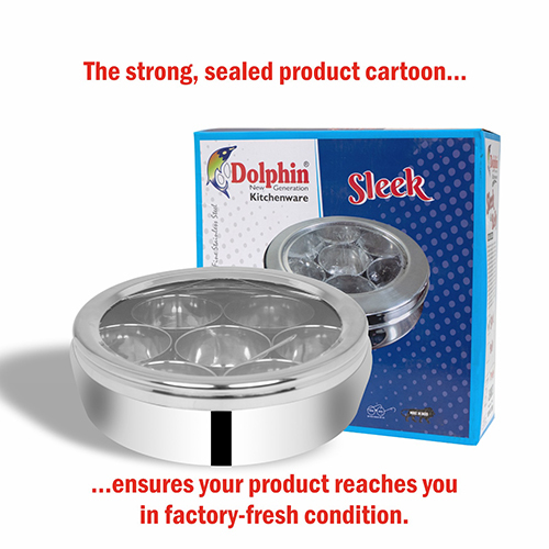 Stainless Steel Spice Box - Customized Size, Polished Finish | Commercial Grade Metal Kitchen Storage Solution