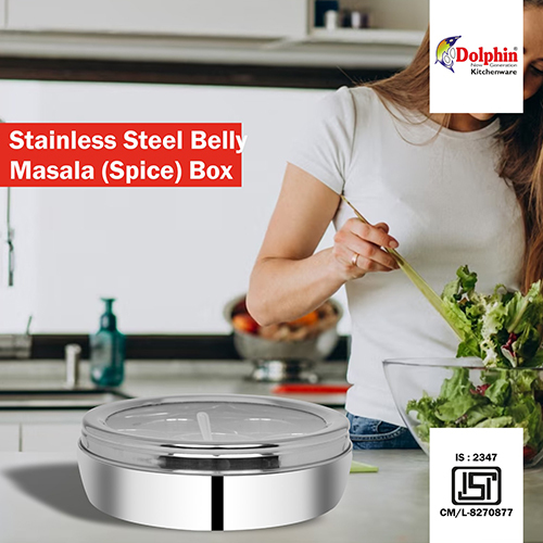 Stainless Steel Spice Box - Customized Size, Polished Finish | Commercial Grade Metal Kitchen Storage Solution