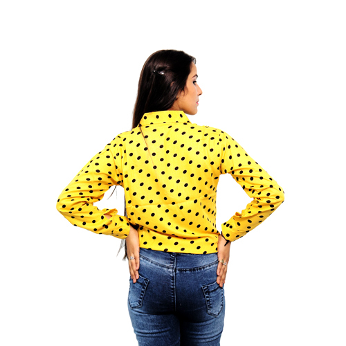 Different Available Ladies Polka Dotted Print Top