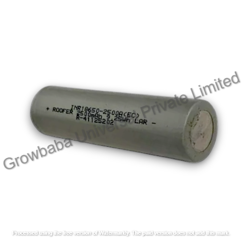 Roofer (3c) 3.7volt 2500mah Rechargeable Li-ion Battery Weight: 48 Grams (G)