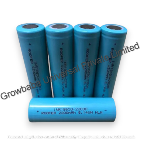 Roofer Inr18650 (1c) 3.7volt 2200mah Rechargeable Li-ion Battery - 47g Weight, 3.7volt Nominal Voltage | Optimal Power Solution For Versatile Applications