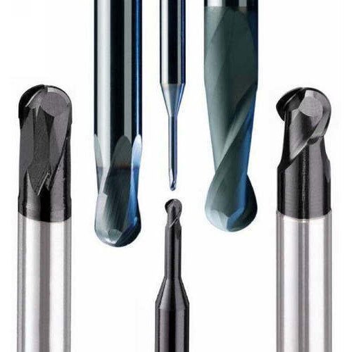 Solid Carbide Ball Nose 55hrc - Solid Carbide, Multiple Sizes Available, Silver Color | Ideal For Precision Milling, Contouring, And 3d Machining