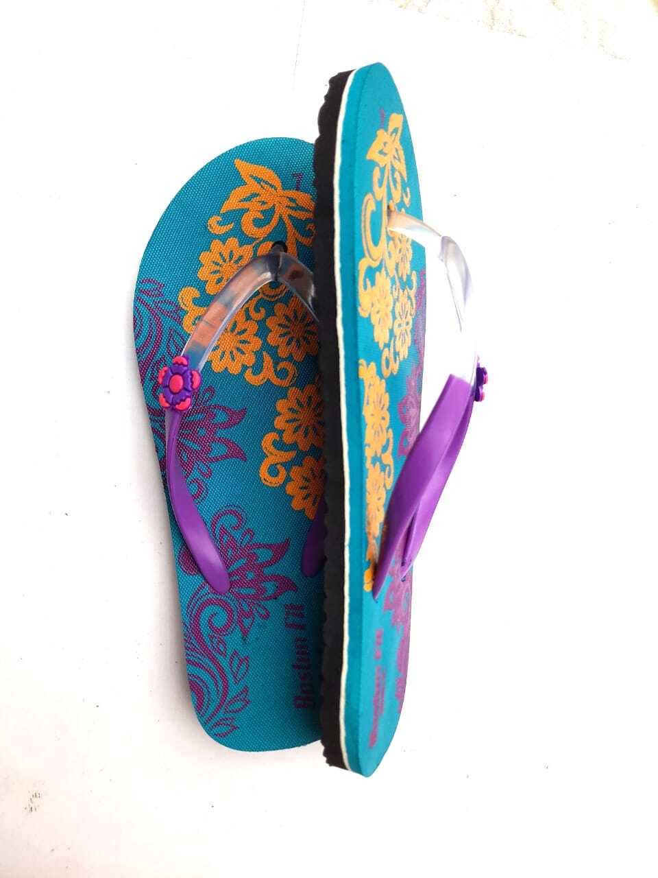 Ladies Rexona Slipper - Color: Multi Color Printed Chappals