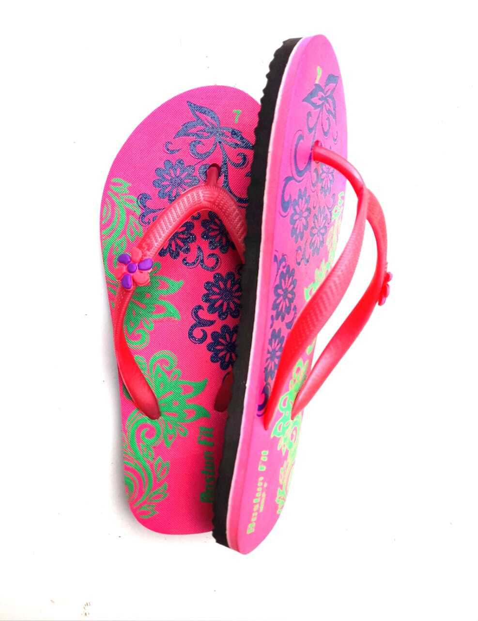 Ladies Rexona Slipper - Color: Multi Color Printed Chappals