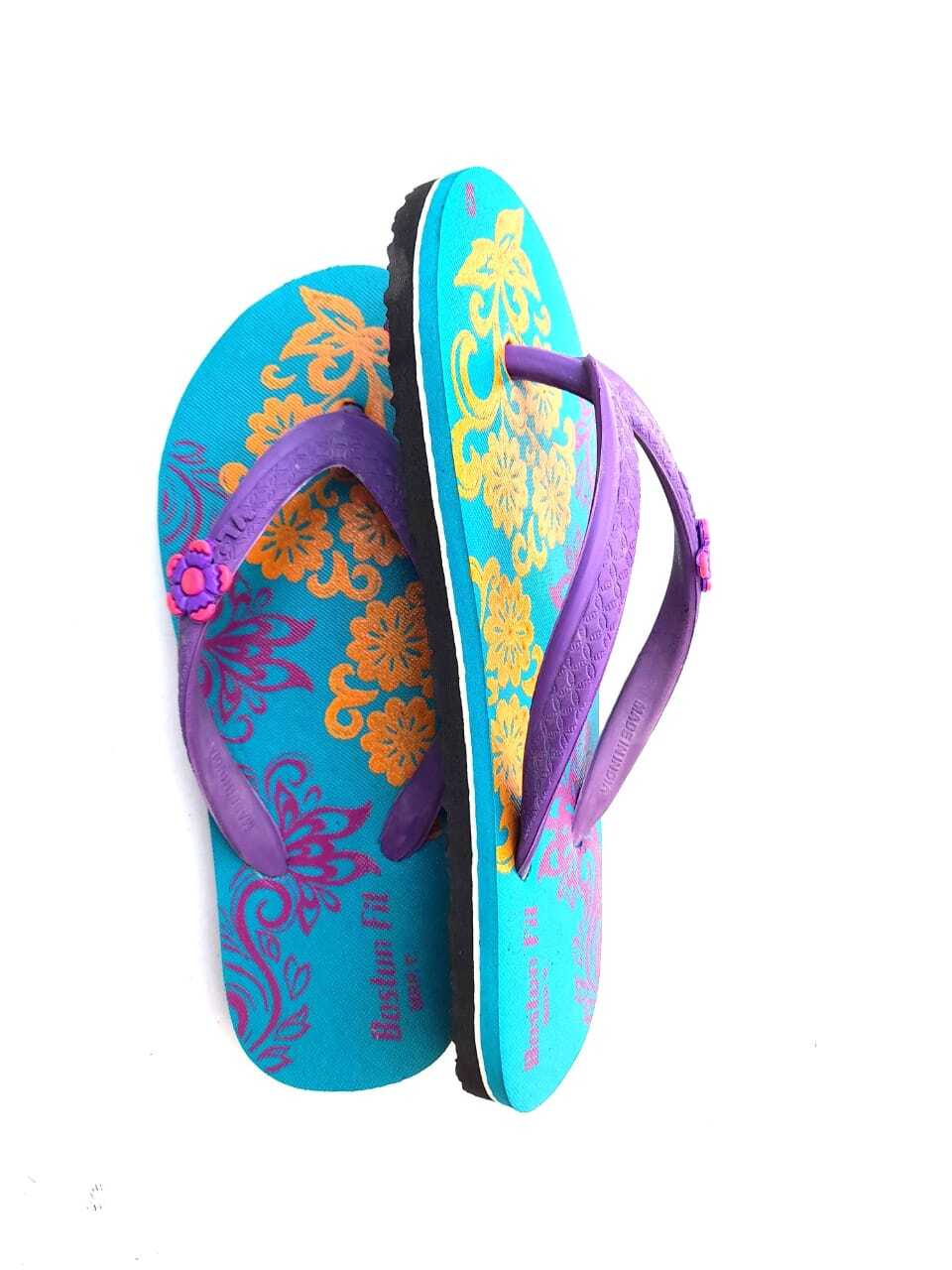 Ladies Rexona Slipper - Color: Multi Color Printed Chappals