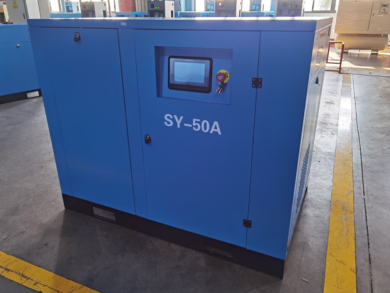 Industrial Screw Air Compressor - Color: Black