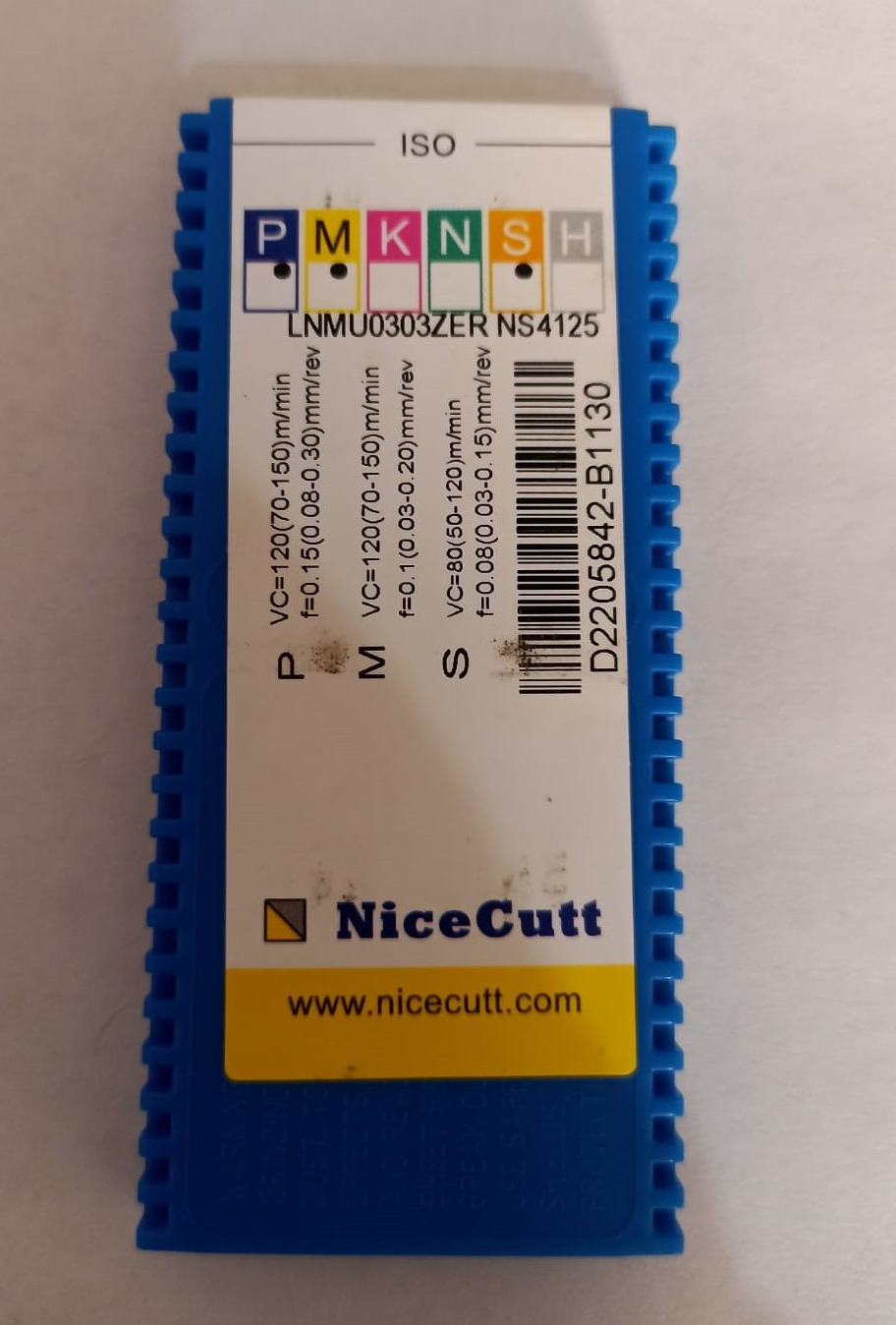 Lnmu0303zer Ns 4125 - Tungsten Carbide Insert, Spring Steel | Zinc Plated, Industrial Use, Versatile Geometries, High Durability