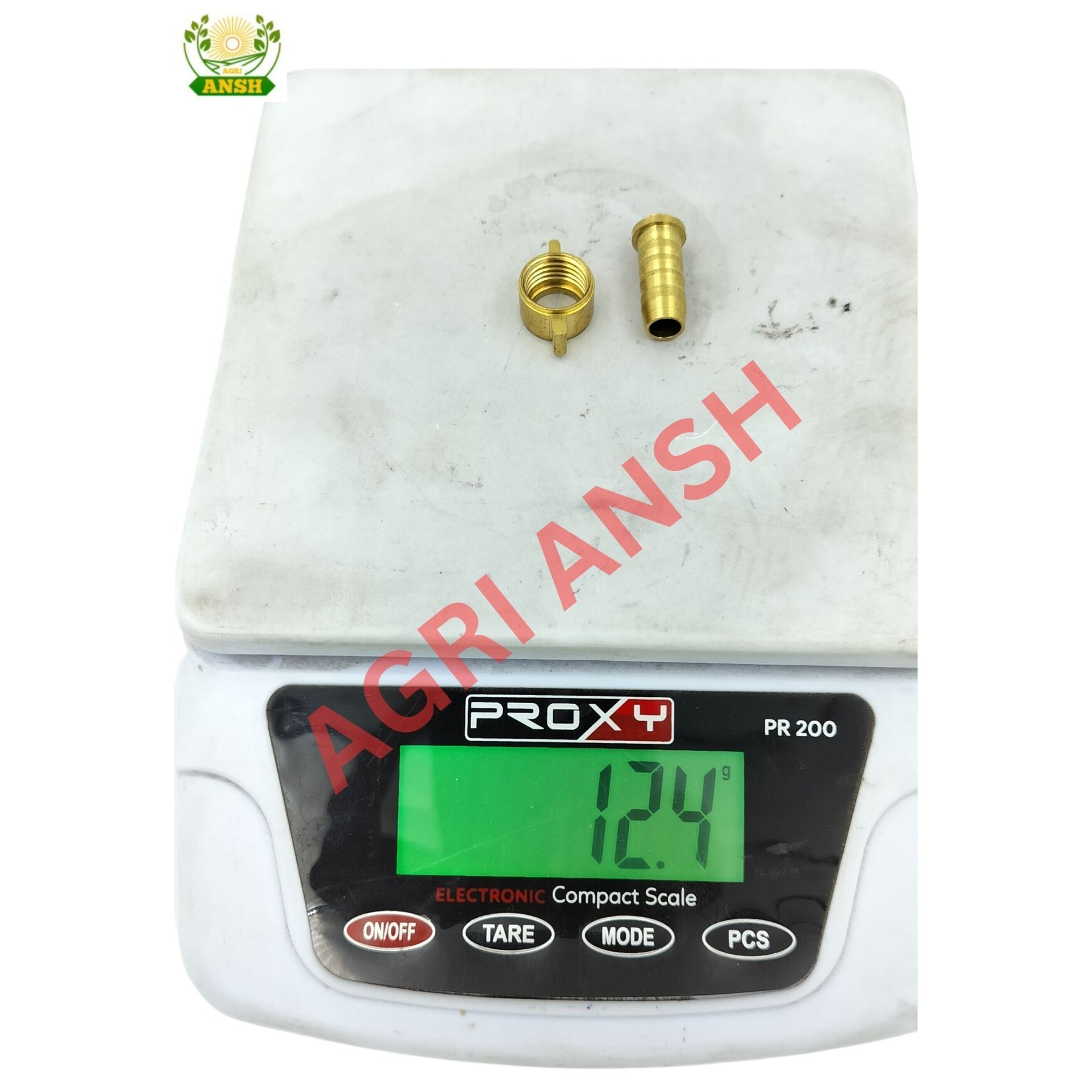 Nut Nipple Set - Brass Material, 12.4 Weight, Golden Color | Manual Switch, 1 Year Warranty, Nozzle Product Type