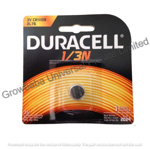 Duracell Cr 1-3n 3volt Lithium Coin Cell Battery Nominal Voltage: 3 Volt (V)