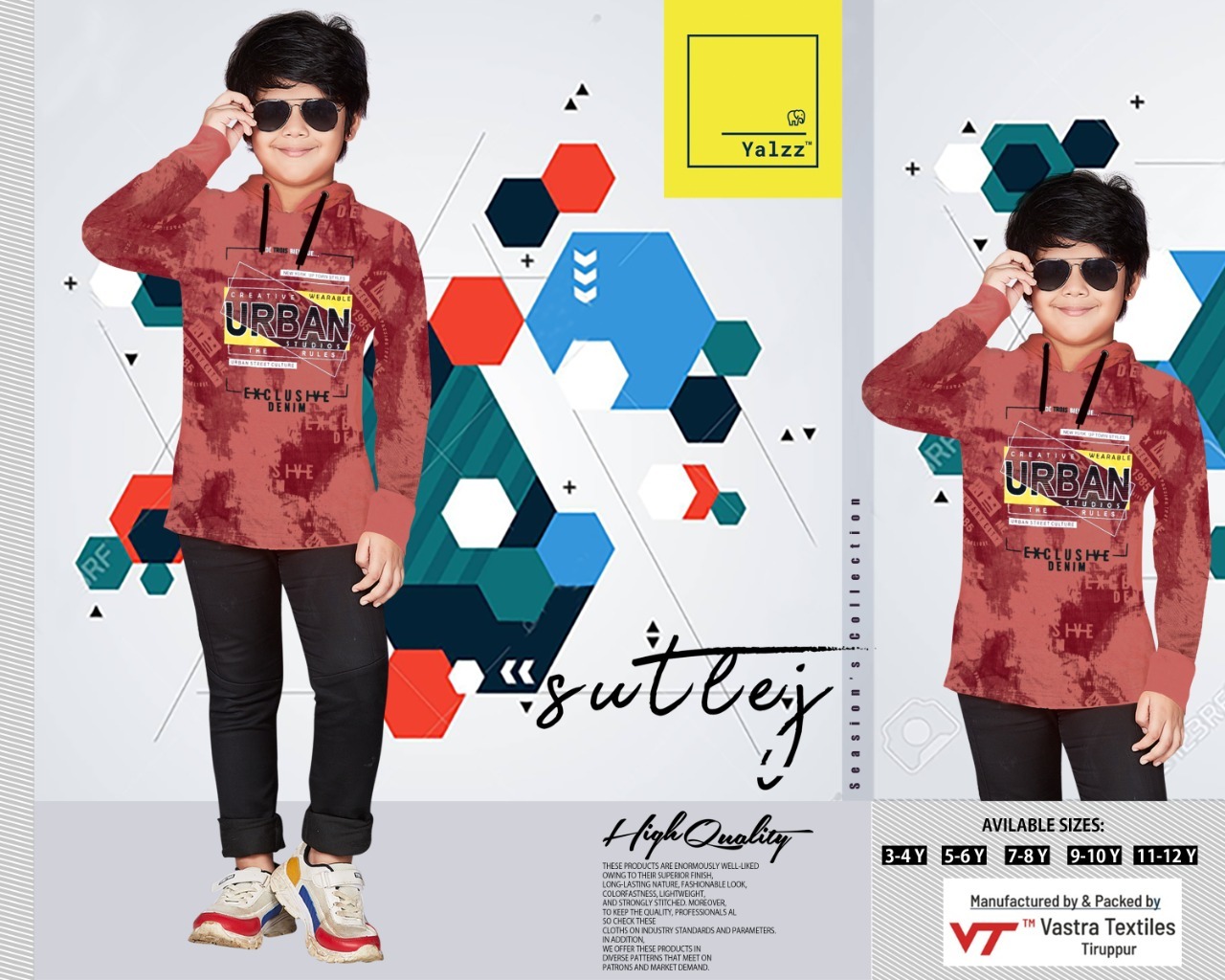 Kids Red Color Hoodies - Cotton Blend, Size S | Designed For Boys, Warranty Included, Comfortable And Stylish Casual Wear