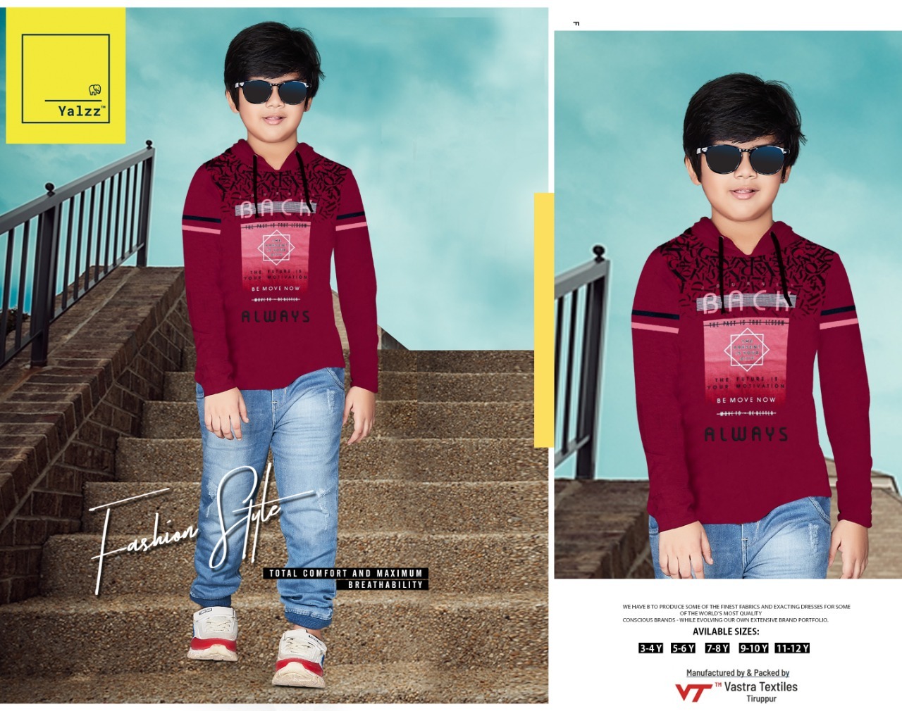 Kids Red Color Hoodies - Cotton Blend, Size S | Designed For Boys, Warranty Included, Comfortable And Stylish Casual Wear