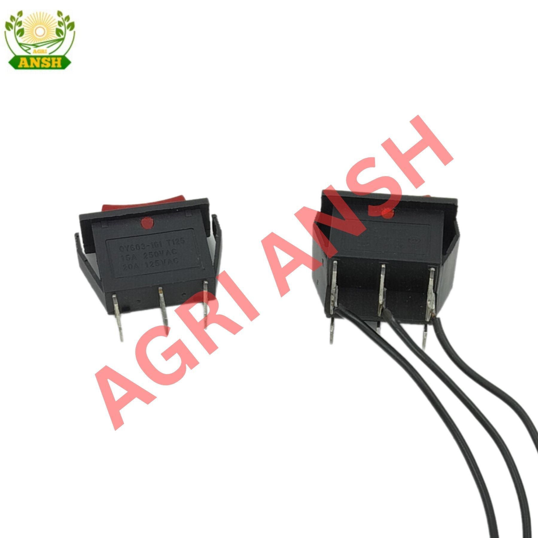 Center Of Switch - Copper & Plastic | Red & Black, Manual Switch, 1 Year Warranty