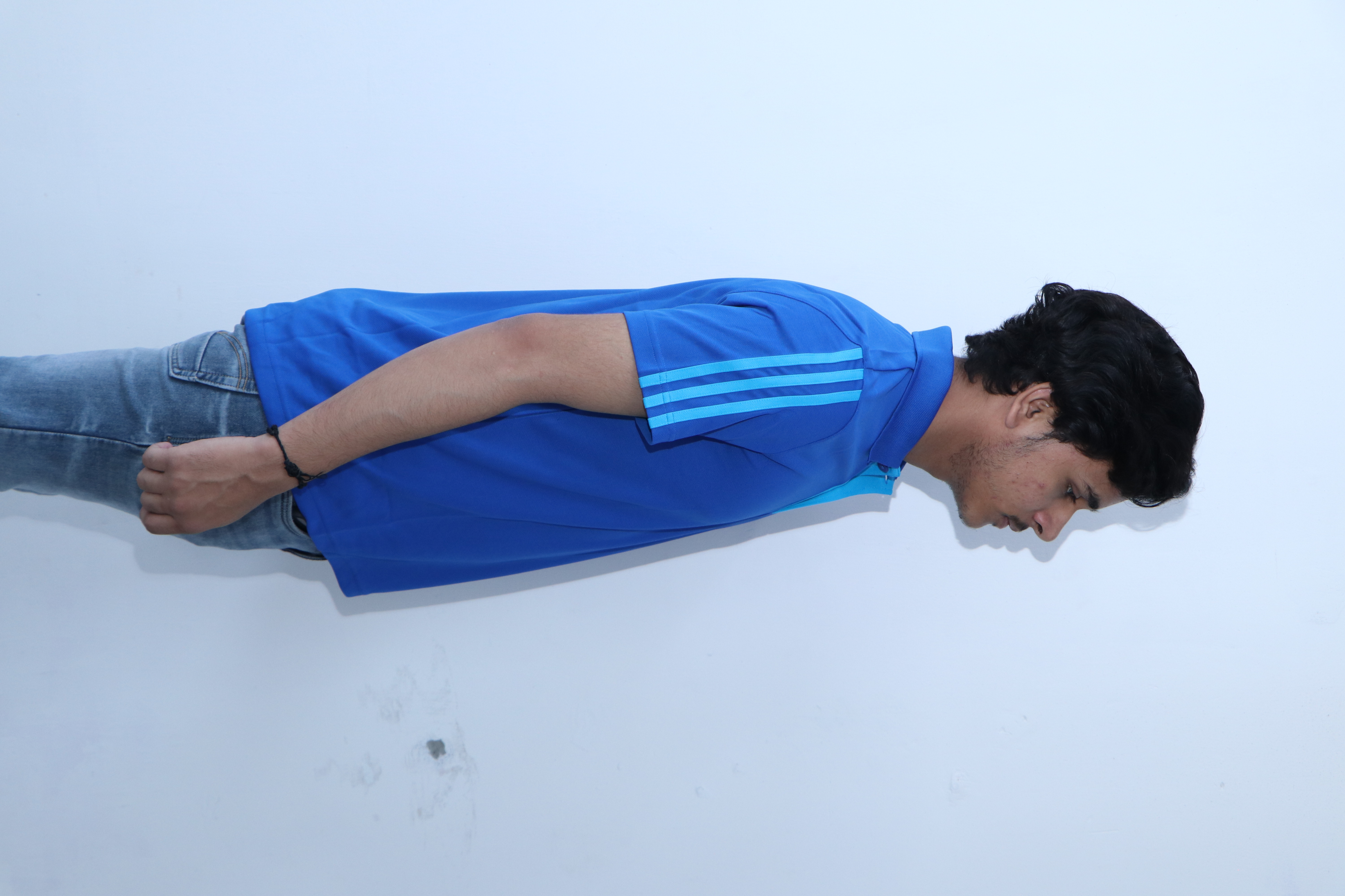 Adidas Polyster Royal Blue T Shirt