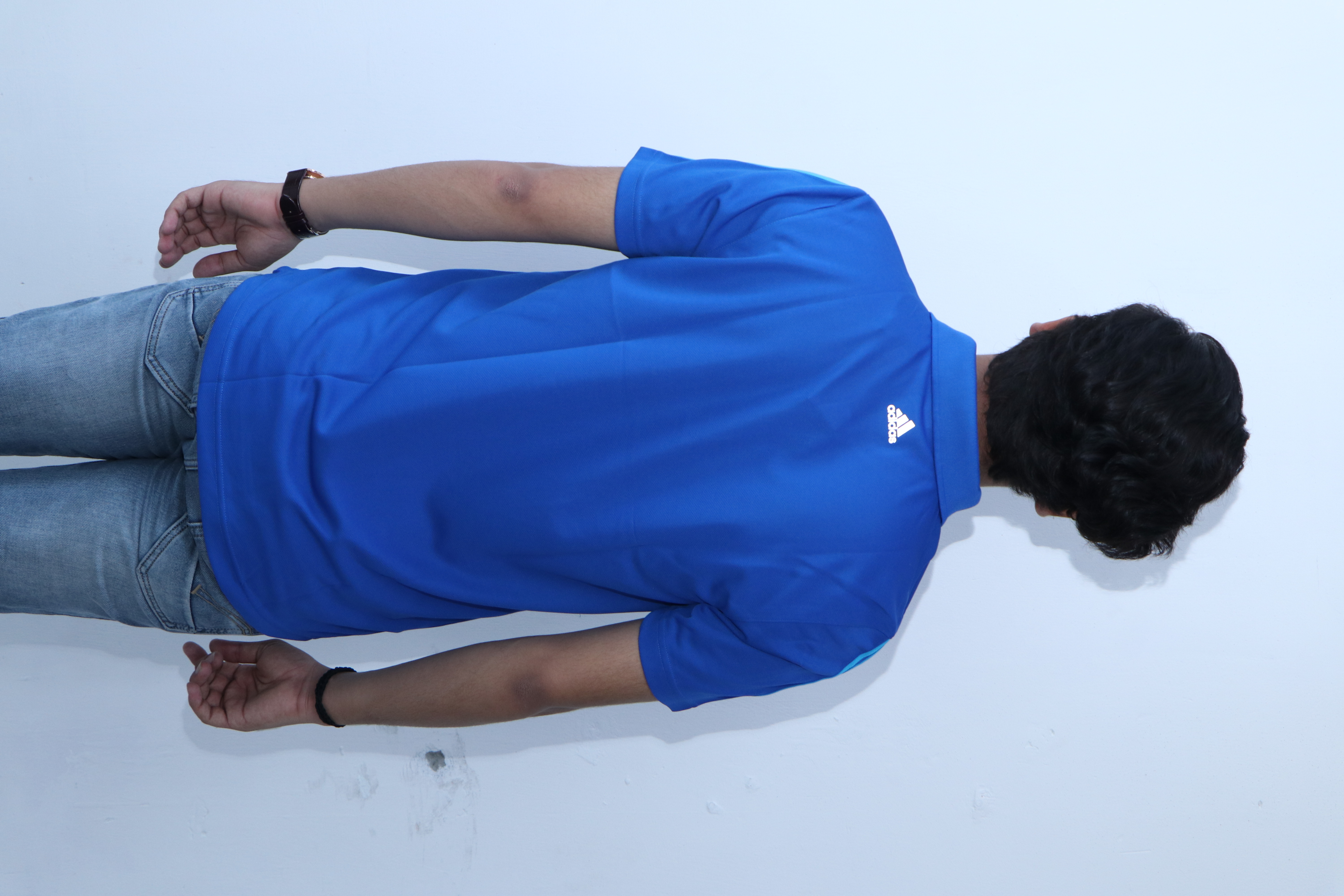 Adidas Polyster Royal Blue T Shirt