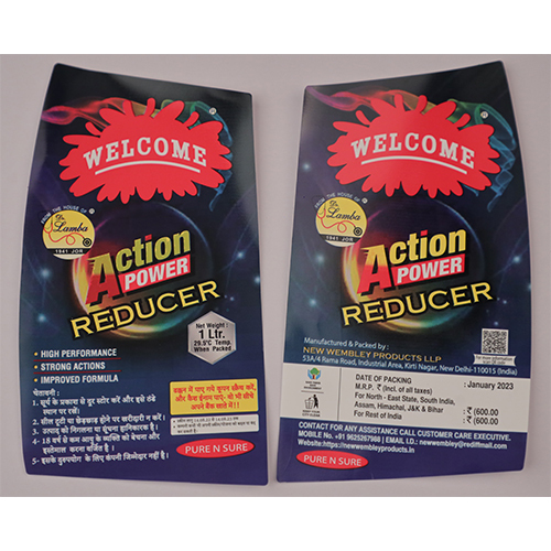 Multicolour Lubricant Oil Labels