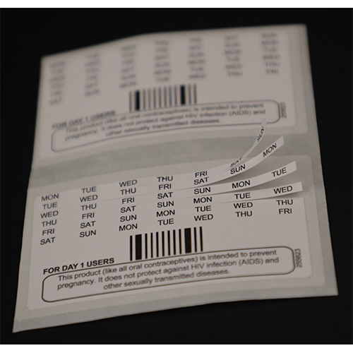 Multicolour Medical Label