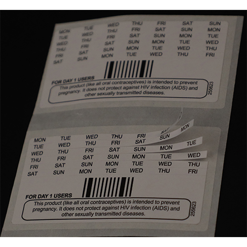 Multicolour Medical Label