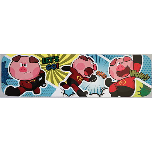 Boys Toys Labels - Pvc Material, Rectangle Shape, Multicolour Design | Hot Melt Self Adhesive With Custom Printing