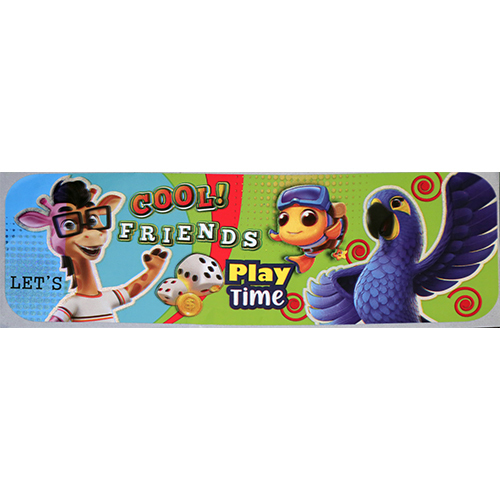 Boys Toys Labels - Pvc Material, Rectangle Shape, Multicolour Design | Hot Melt Self Adhesive With Custom Printing