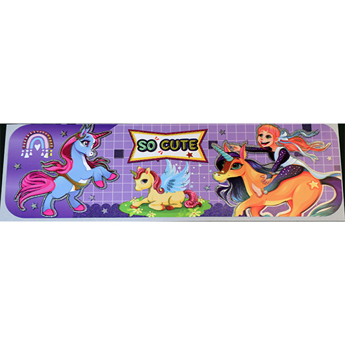 Girls Toys Plastic Labels - Pvc Self-adhesive, Rectangular Multicolor Labels | Hot Melt Adhesive, Customizable With Eye-catching Graphics