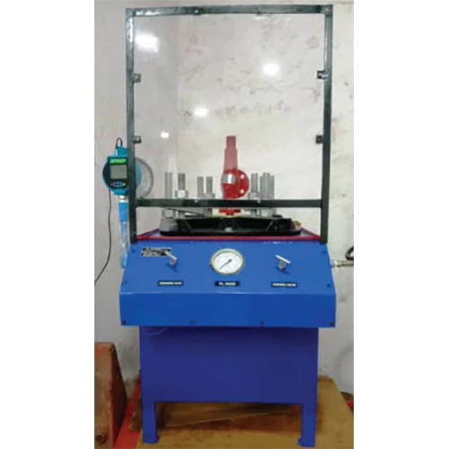 Safety Valve Test Bench - Stainless Steel & Mild Steel Construction, 220-240 Volt Voltage, Blue & Black Design | Industrial Application
