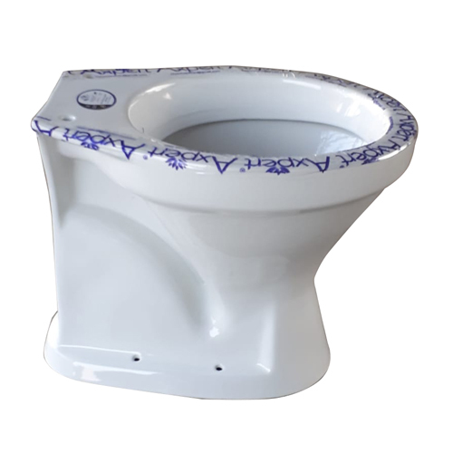 White Concealed Ceramic Toilet