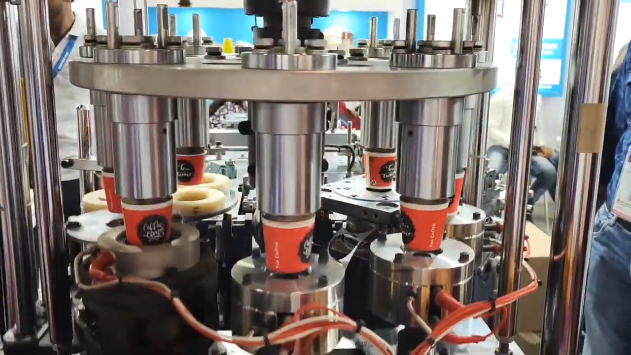 Fully Automatic Paper Cup Making Machine - 3.5 Kw Power, White Color | 1-year Warranty, High Speed Production, 1700 Kg Weight, Plc Control System