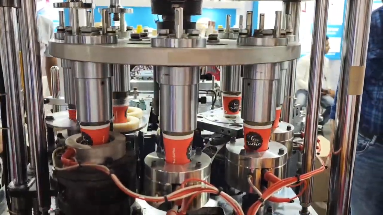 Fully Automatic Paper Cup Making Machine - 3.5 Kw Power, White Color | 1-year Warranty, High Speed Production, 1700 Kg Weight, Plc Control System