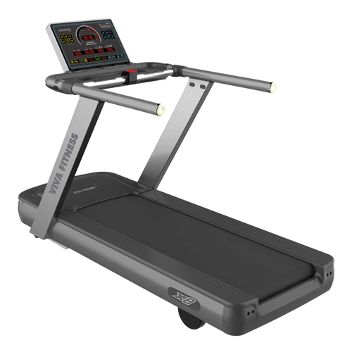 COMMERCIAL TREADMILL X8 - 4.0 HP AC Motor, 218x91x146 CM | Adjustable Incline, Dual Mobile Holders, Shock Absorbing Deck, Multi-Window Display, Emergency Stop Button, Maximum User Weight 150 Kgs