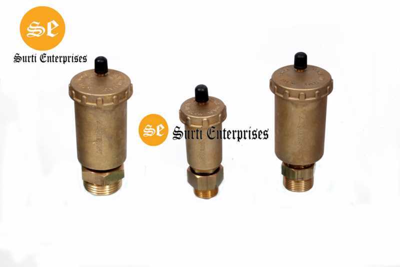 Air Vent Valve - Brass, 3/8", 1/2", 3/4", 1", Max Pressure 10 Bar, Max Temp 110 C | Nylon Float, Built-in Check Valve, Reduces Corrosion, Improved Efficiency