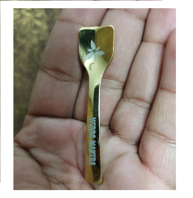 Stainless Steel 2.5 Inch Spoon - Color: Golden
