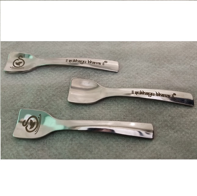 Stainless Steel 2.5 Inch Spoon - Color: Golden