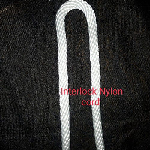 Interlock Nylon Cord - Color: White