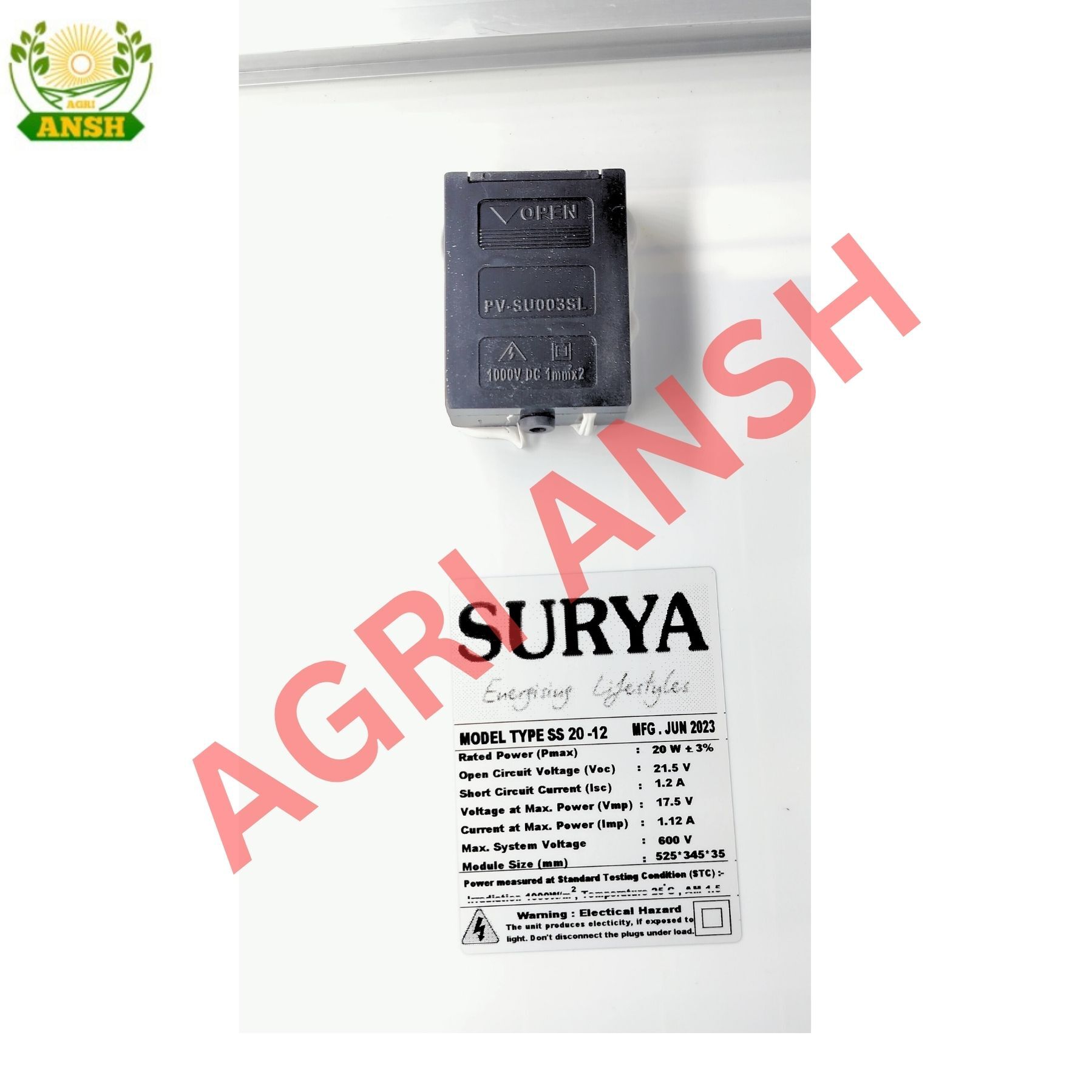 20 W Solar Panel (Surya)