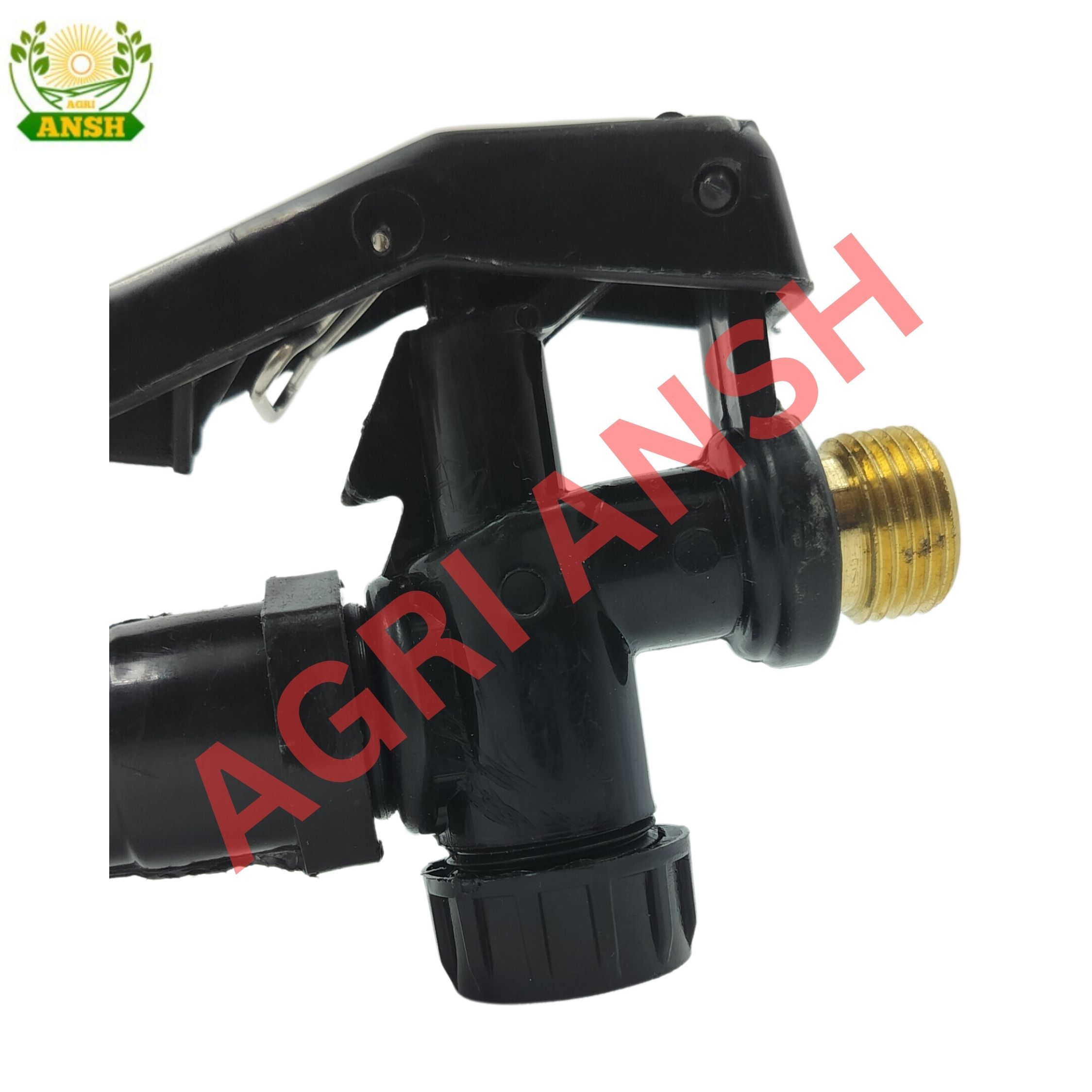 Heavy Brass Trigger - Plastic Material, Black Color | 1 Year Warranty For Battery And Knapsack Sprayers To Control Water Supply