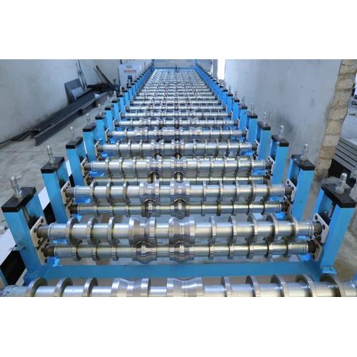 Maxan Roll Forming Line Machine - Mild Steel, 10-15 Ton Capacity, 24 Forming Stations, Hydraulic Cutting | Automatic Grade with HMI Control System, 0.5-1 mm Job Thickness