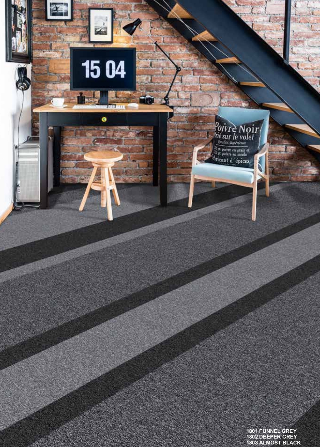 Geometrical Shape Nylon Carpet - Nylon, 50 Cm X 50 Cm And 50 Cm X 43.3 Cm, Black, Blue, Gray, Green, Orange, Red/pink | Acid-resistant, Antibacterial, Wear-resistant, Eco Cushion Backing, 15-year Warranty, Easy To Install