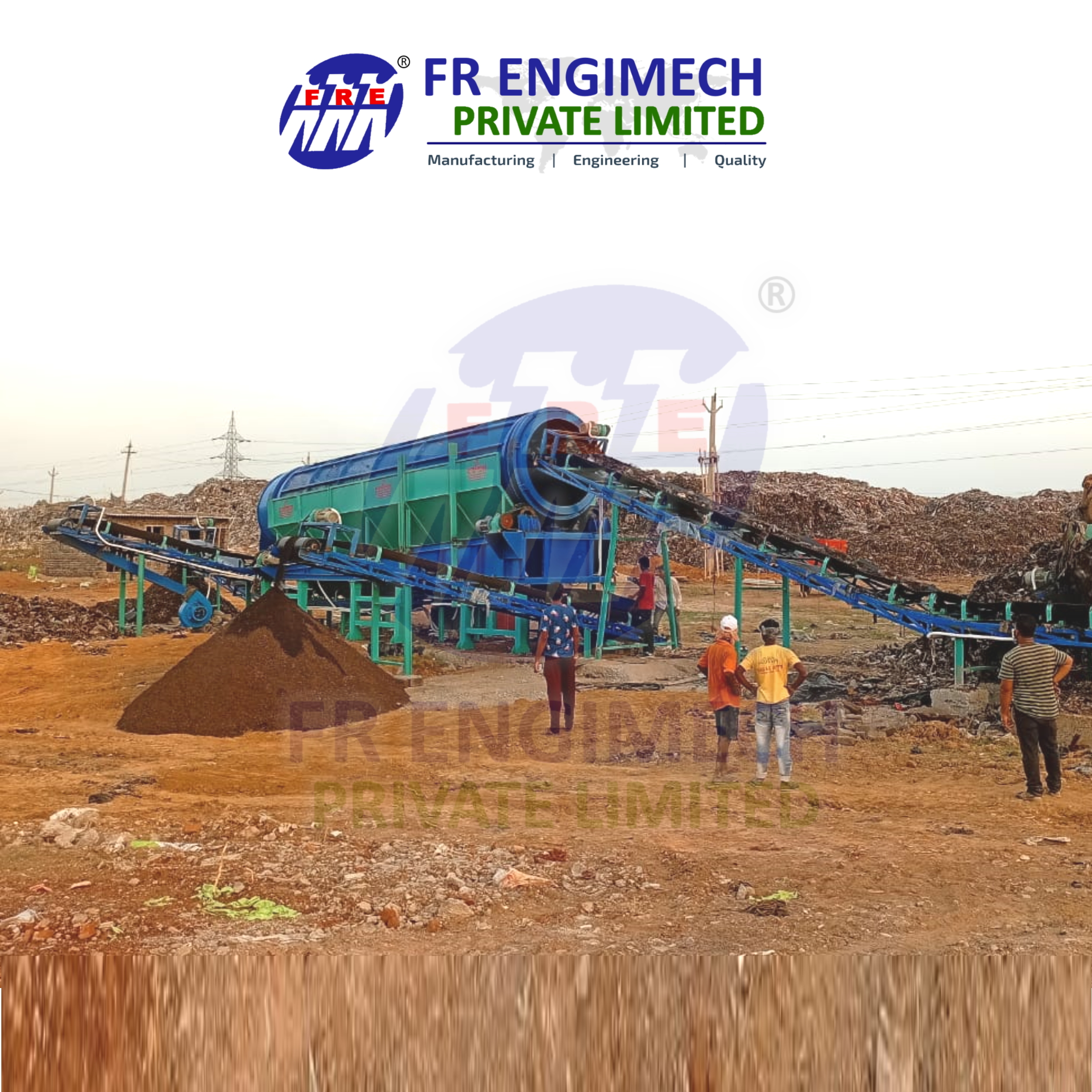 Automatic Mobile Solid Waste Segregation Plant