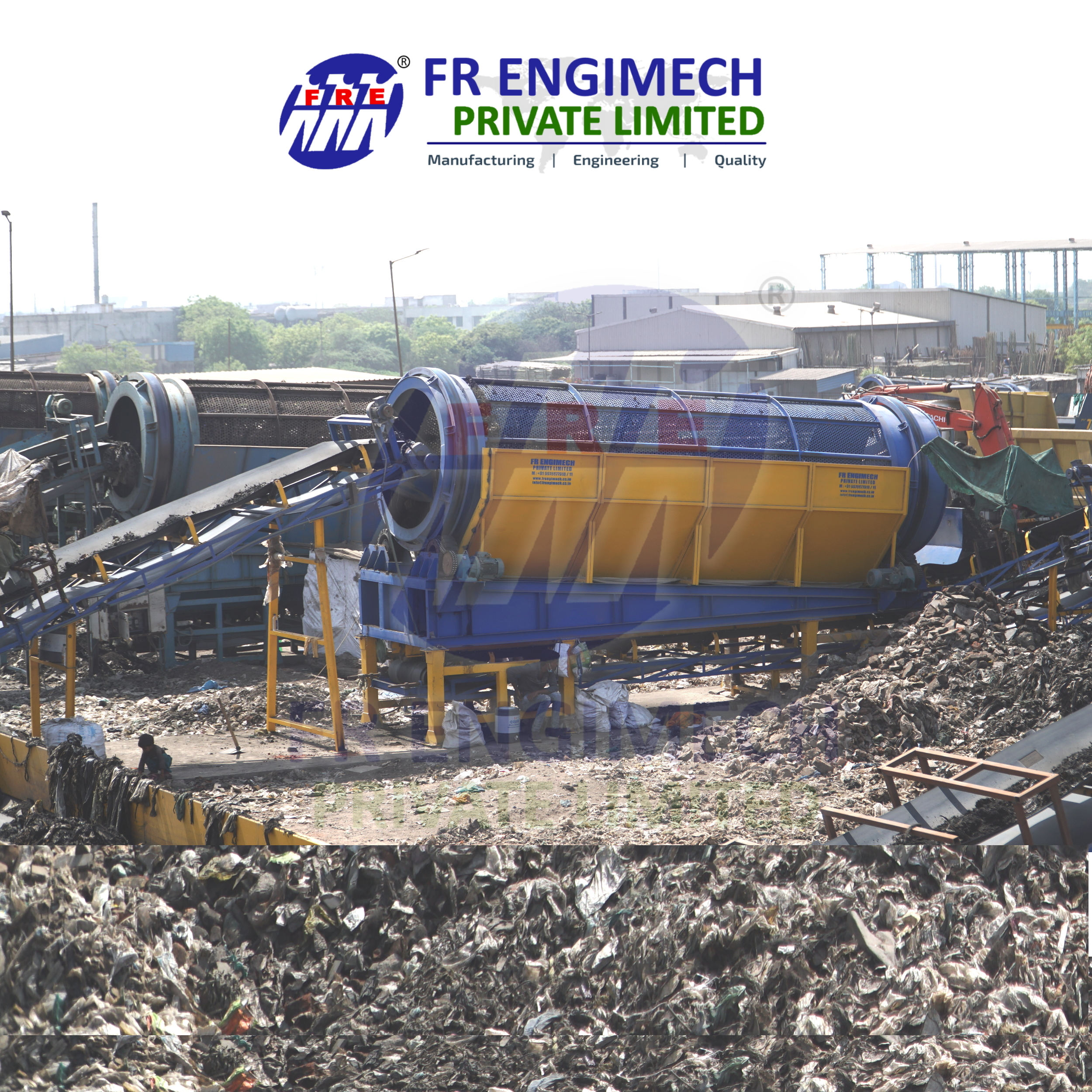 Automatic Mobile Solid Waste Segregation Plant
