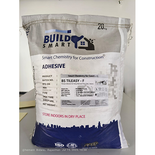 ग्रे और सफेद बीएस टिलेसी एफ टाइल चिपकने वाला