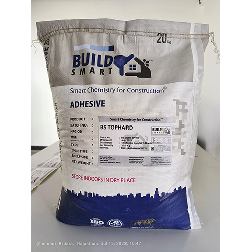 ग्रे एंड व्हाइट बीएस टॉपहार्ड टाइल चिपकने वाला