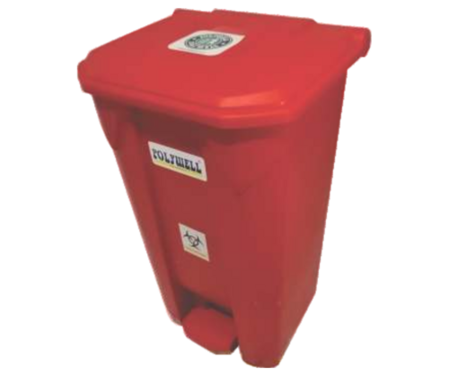 90L Pedal Dustbin - Color: Red